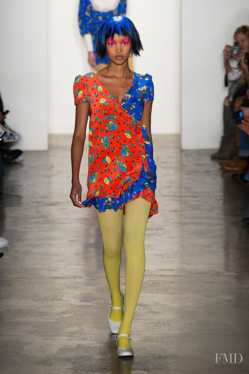 Marihenny Rivera Pasible featured in  the Jeremy Scott fashion show for Autumn/Winter 2015