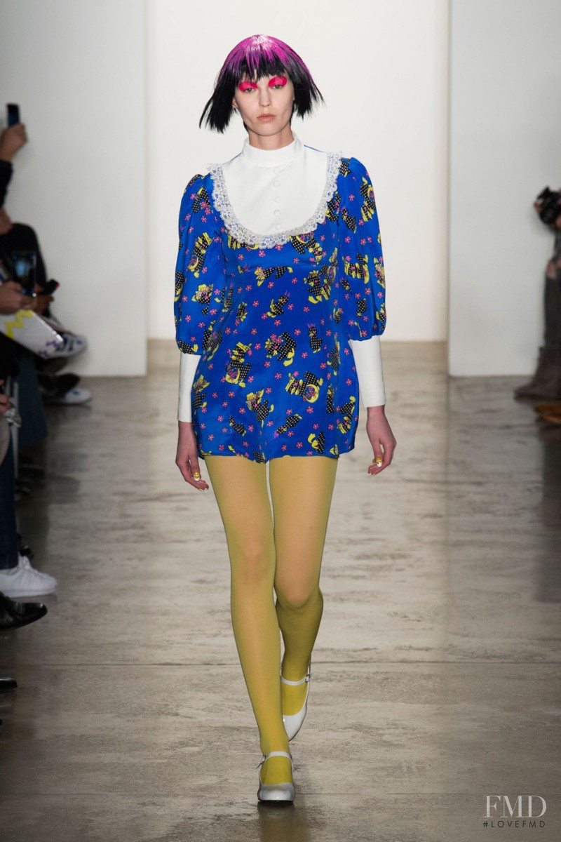 Sara Kiscinska featured in  the Jeremy Scott fashion show for Autumn/Winter 2015