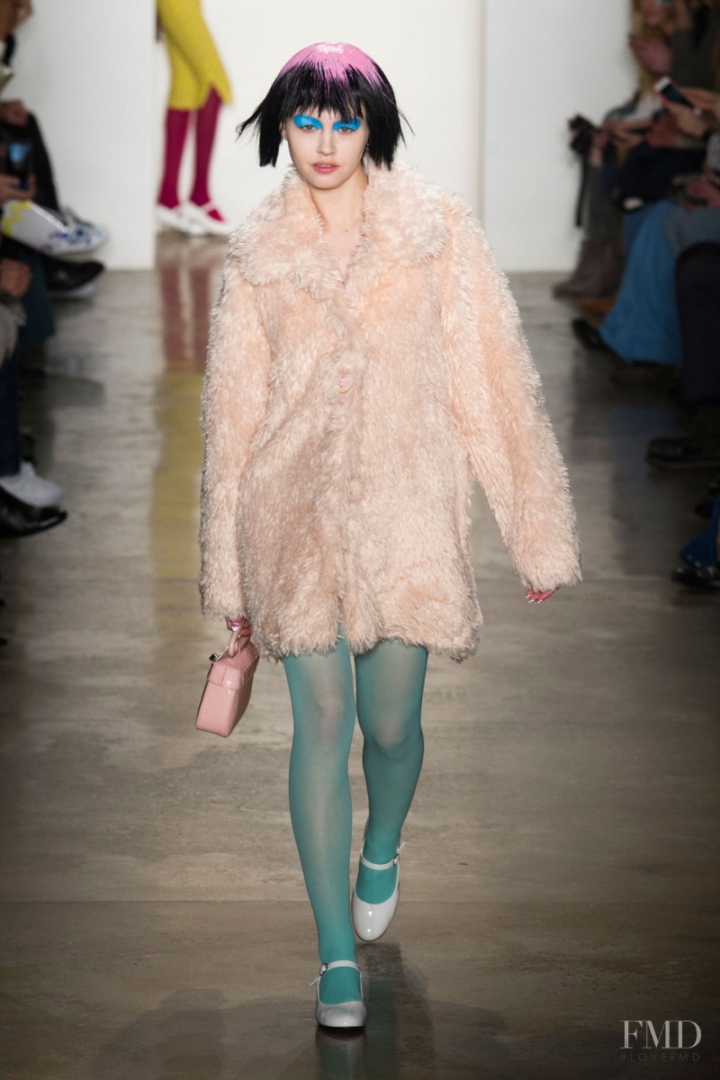 Charlotte Free featured in  the Jeremy Scott fashion show for Autumn/Winter 2015