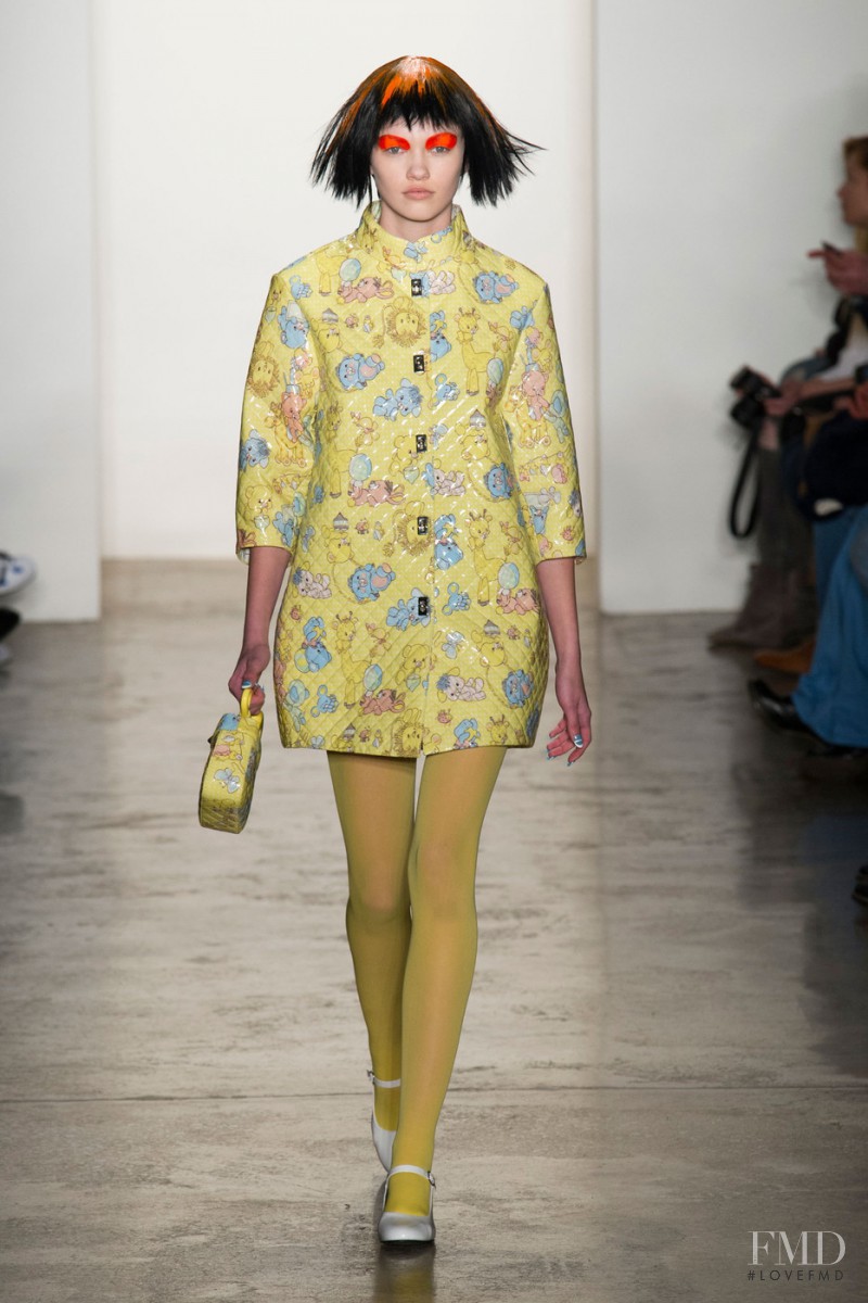 Maggie Laine featured in  the Jeremy Scott fashion show for Autumn/Winter 2015