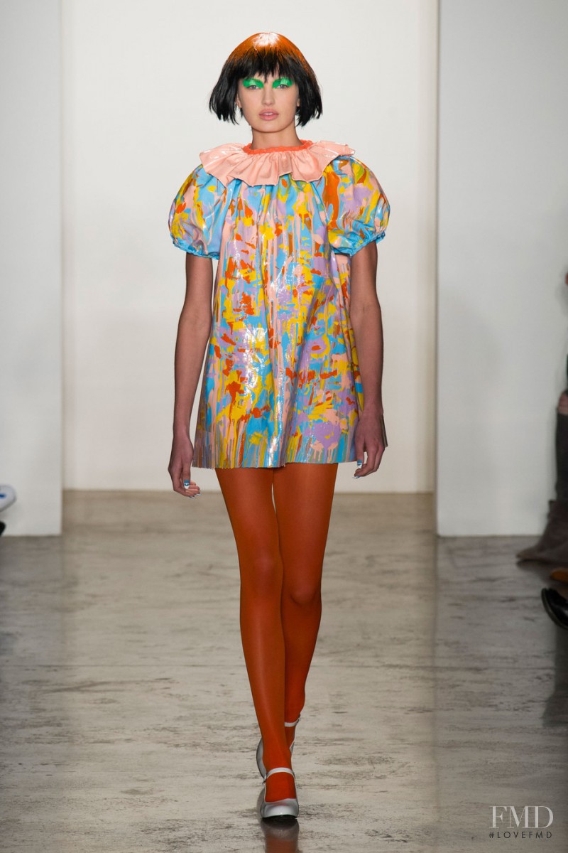 Romee Strijd featured in  the Jeremy Scott fashion show for Autumn/Winter 2015