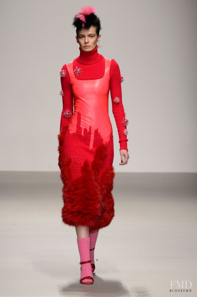 Dasha Denisenko featured in  the Sister by Sibling fashion show for Autumn/Winter 2015