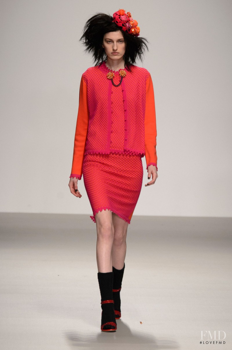 Zoe Huxford featured in  the Sister by Sibling fashion show for Autumn/Winter 2015