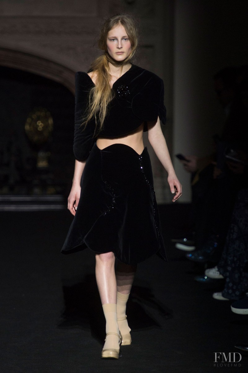 Olympia Campbell featured in  the Simone Rocha fashion show for Autumn/Winter 2015