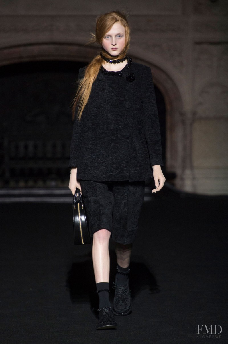 Madison Stubbington featured in  the Simone Rocha fashion show for Autumn/Winter 2015