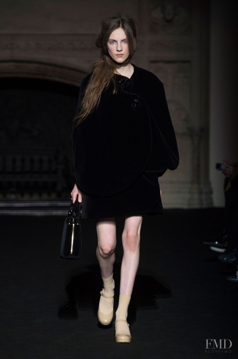 Grace Booth featured in  the Simone Rocha fashion show for Autumn/Winter 2015