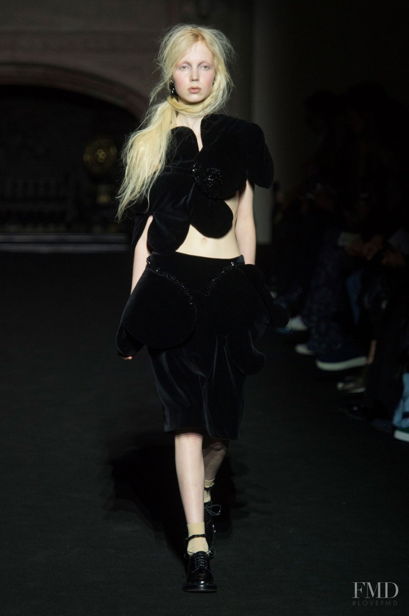 Cheyenne Keuben featured in  the Simone Rocha fashion show for Autumn/Winter 2015