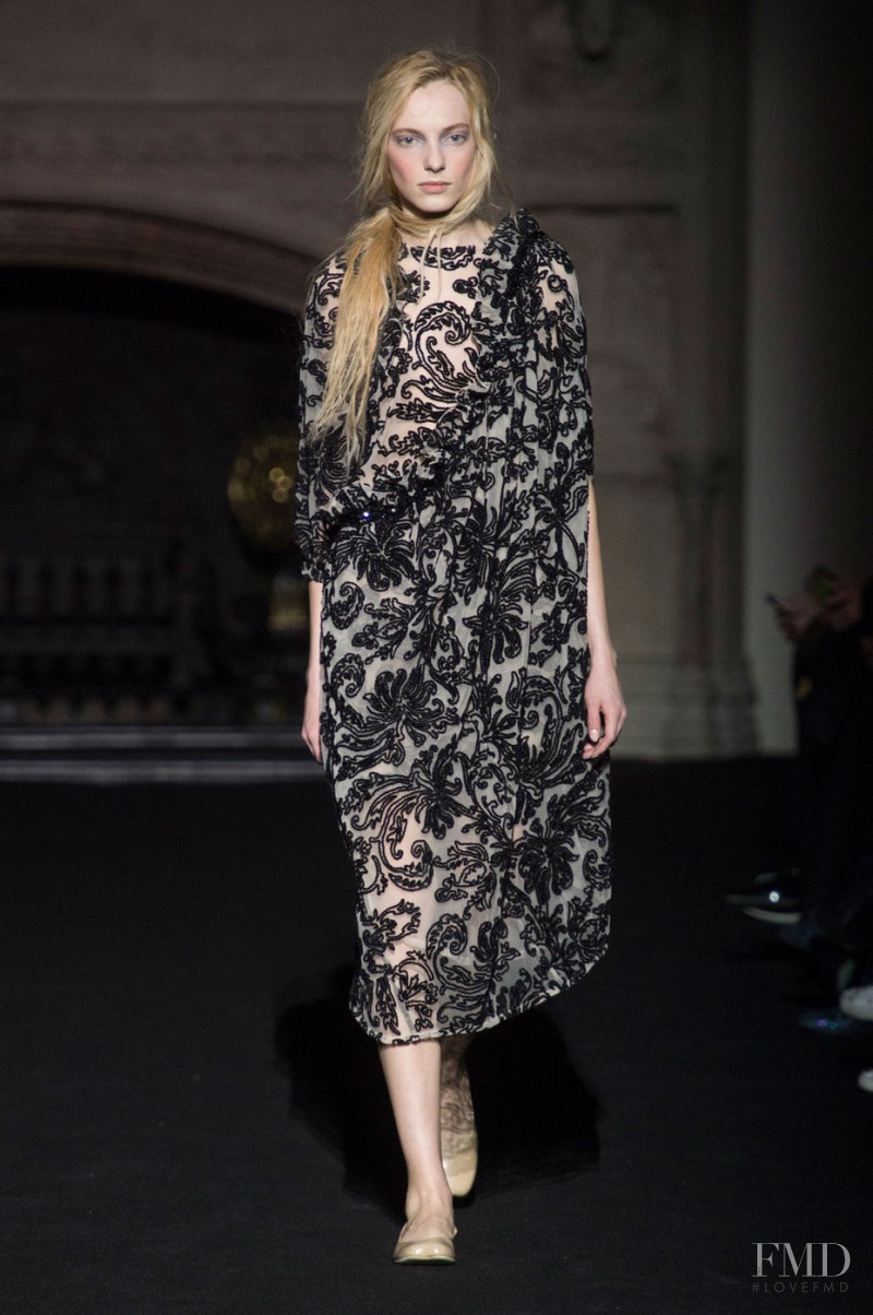 Zlata Semenko featured in  the Simone Rocha fashion show for Autumn/Winter 2015