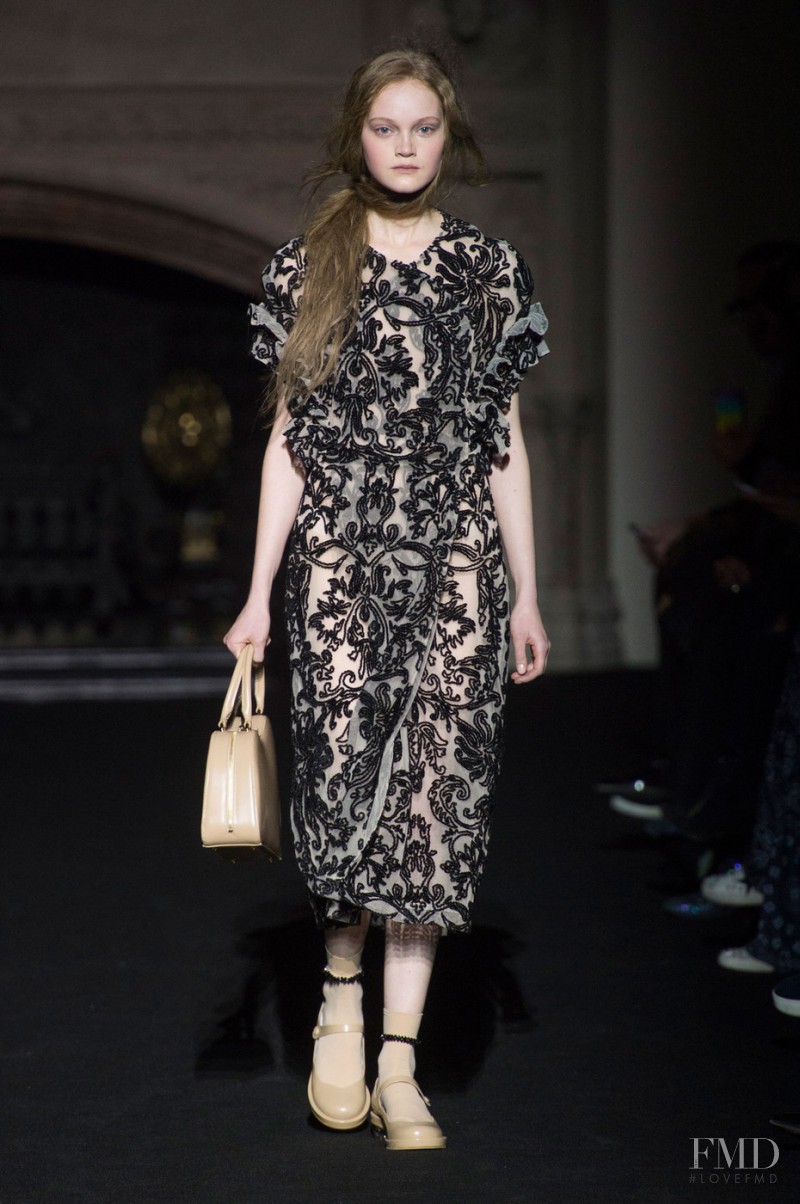 Mia Gruenwald featured in  the Simone Rocha fashion show for Autumn/Winter 2015