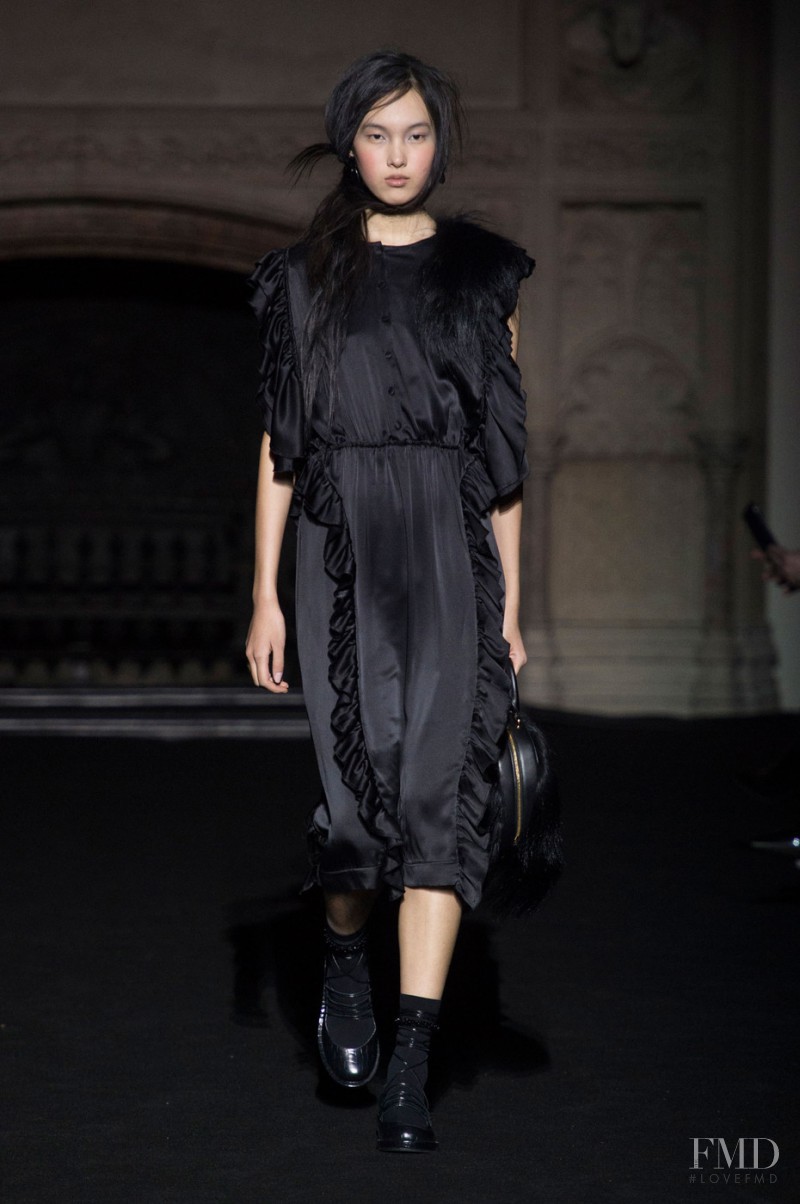 Yuan Bo Chao featured in  the Simone Rocha fashion show for Autumn/Winter 2015