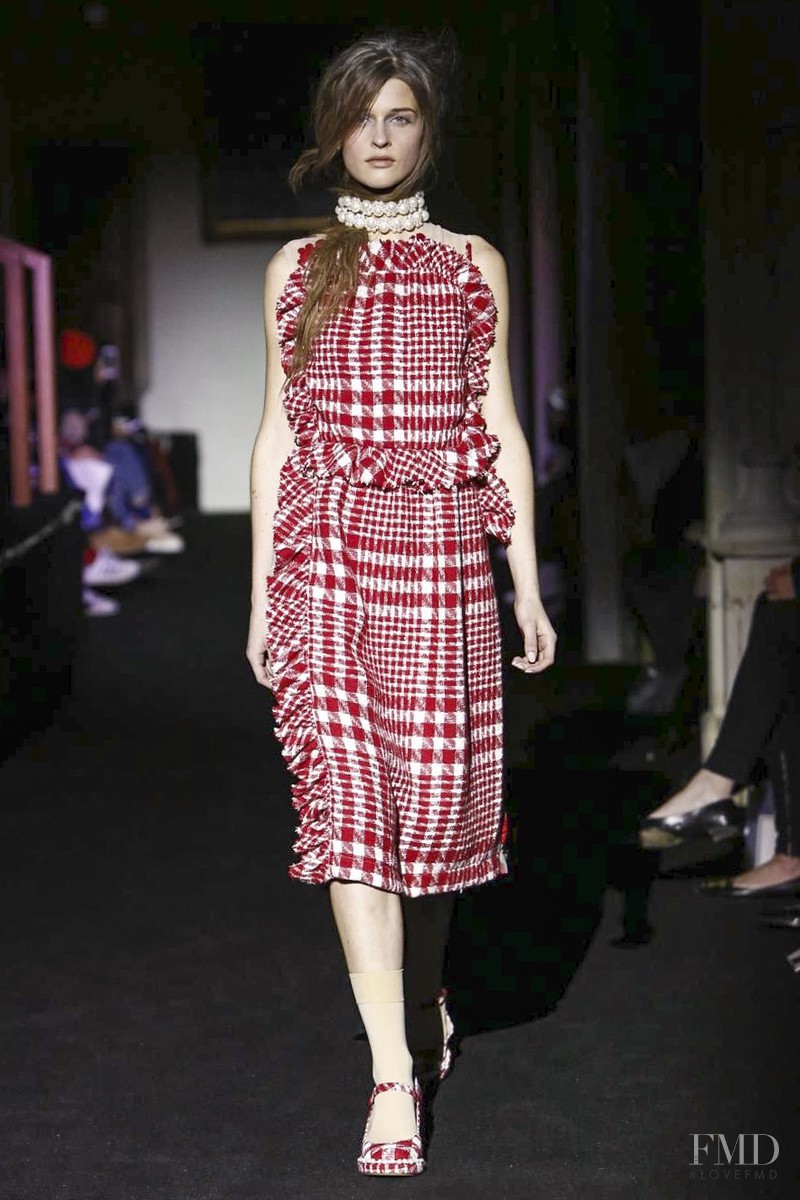 Regitze Harregaard Christensen featured in  the Simone Rocha fashion show for Autumn/Winter 2015