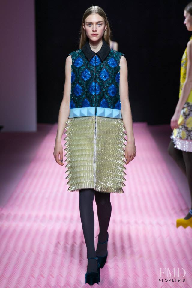 Hedvig Palm featured in  the Mary Katrantzou fashion show for Autumn/Winter 2015