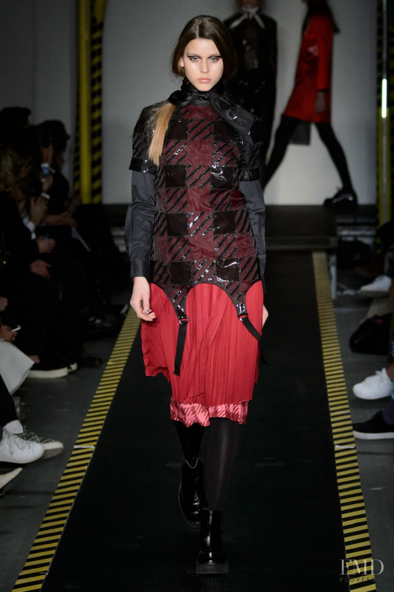 Vivienne Rohner featured in  the House of Holland fashion show for Autumn/Winter 2015