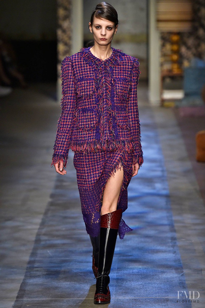 Audrey Nurit featured in  the Erdem fashion show for Autumn/Winter 2015