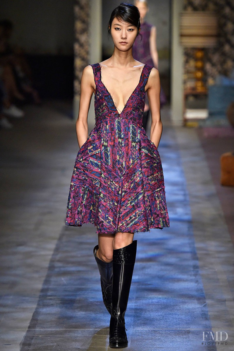 Ji Hye Park featured in  the Erdem fashion show for Autumn/Winter 2015
