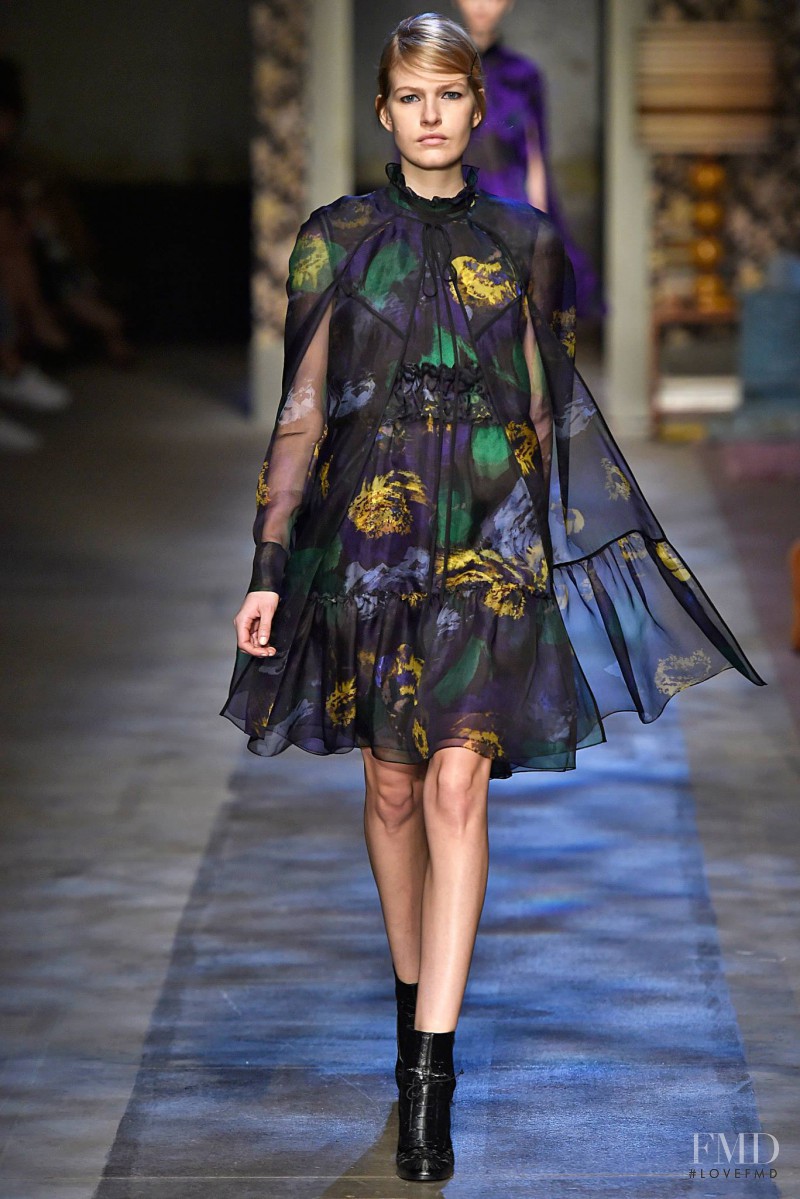 Louise Parker featured in  the Erdem fashion show for Autumn/Winter 2015