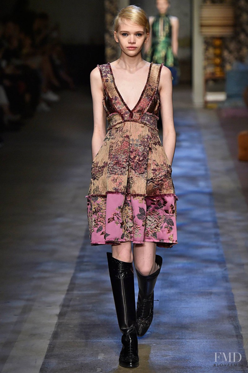 Stella Lucia featured in  the Erdem fashion show for Autumn/Winter 2015