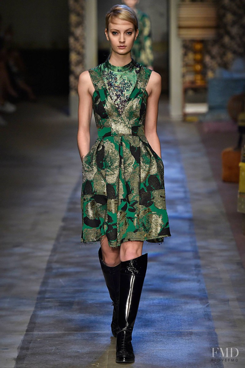 Codie Young featured in  the Erdem fashion show for Autumn/Winter 2015