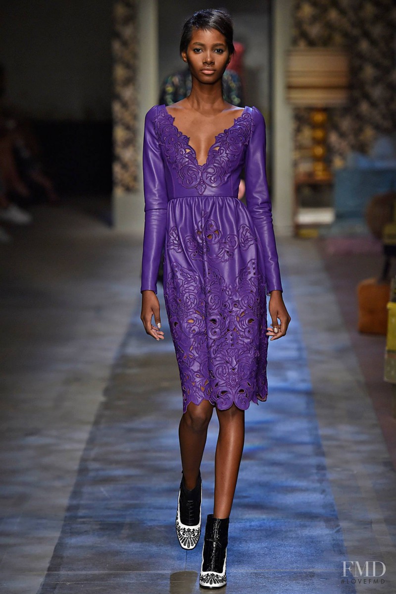 Tami Williams featured in  the Erdem fashion show for Autumn/Winter 2015