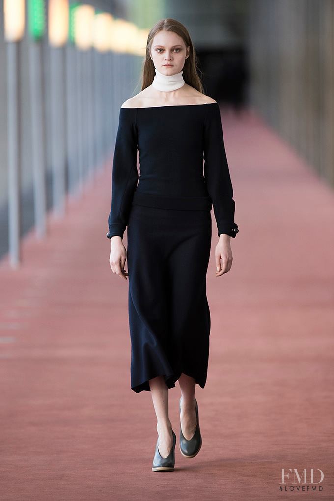 Mia Gruenwald featured in  the Christophe Lemaire fashion show for Autumn/Winter 2015