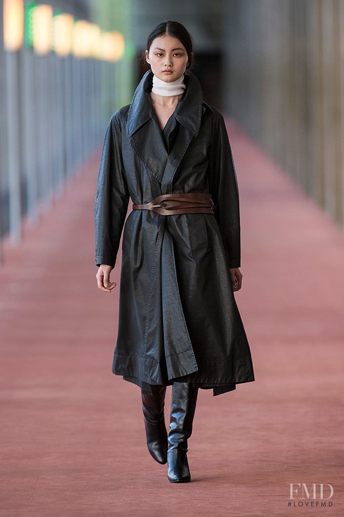 Cong He featured in  the Christophe Lemaire fashion show for Autumn/Winter 2015