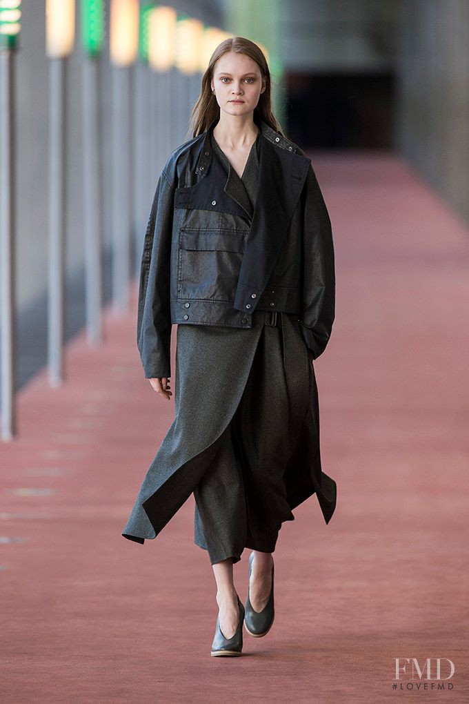 Mia Gruenwald featured in  the Christophe Lemaire fashion show for Autumn/Winter 2015