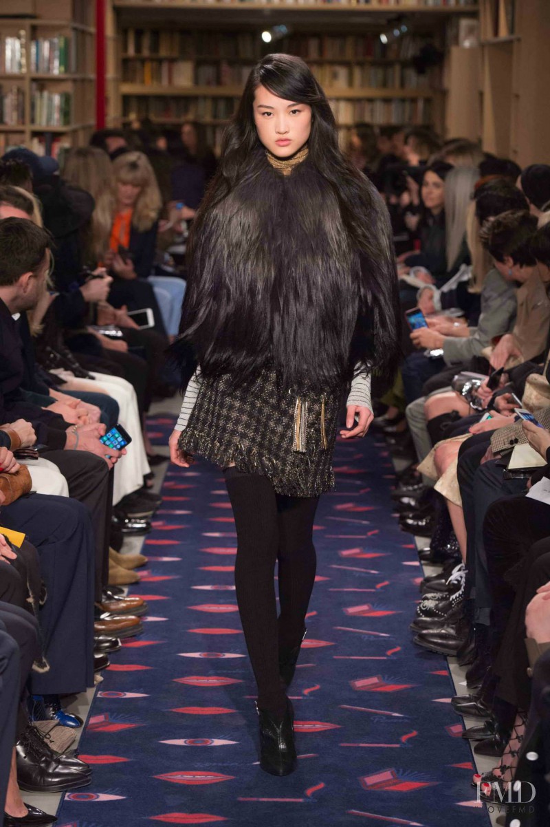 Jing Wen featured in  the Sonia Rykiel fashion show for Autumn/Winter 2015
