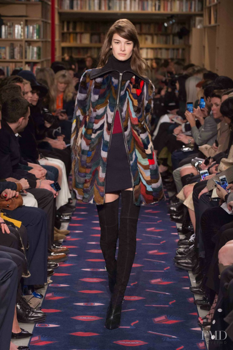 Ophélie Guillermand featured in  the Sonia Rykiel fashion show for Autumn/Winter 2015