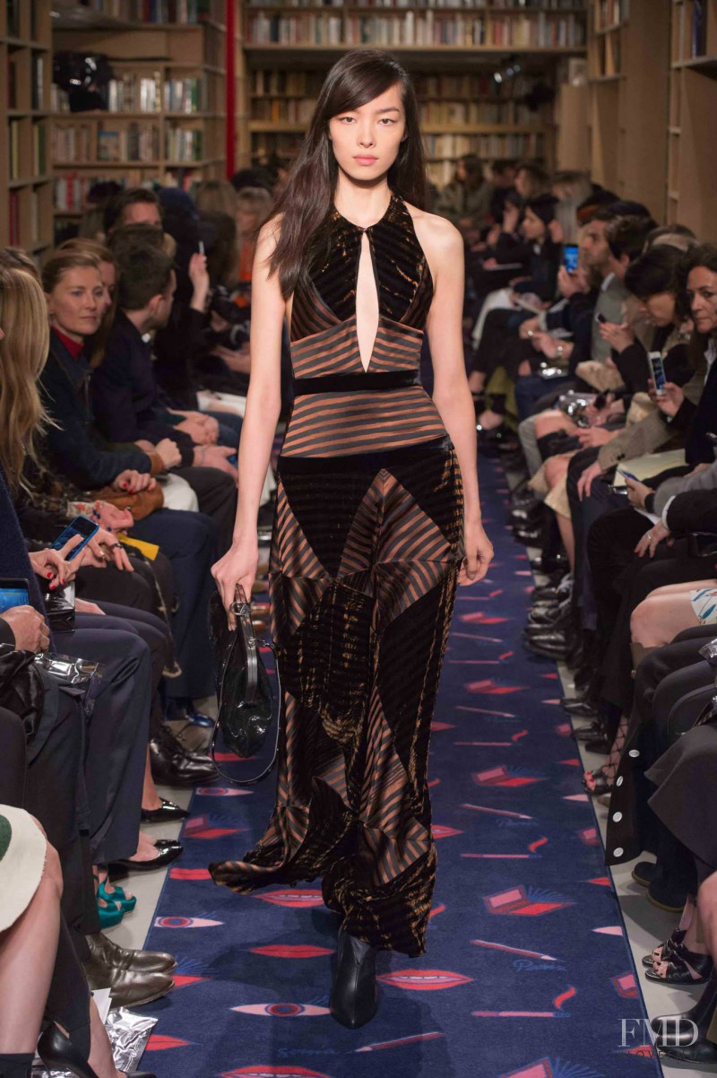 Fei Fei Sun featured in  the Sonia Rykiel fashion show for Autumn/Winter 2015