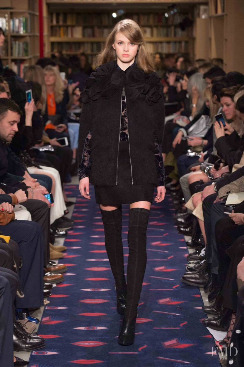 Avery Blanchard featured in  the Sonia Rykiel fashion show for Autumn/Winter 2015