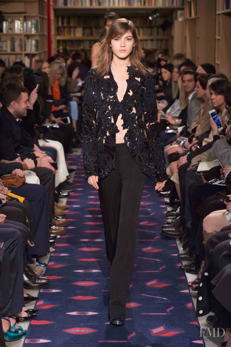 Valery Kaufman featured in  the Sonia Rykiel fashion show for Autumn/Winter 2015