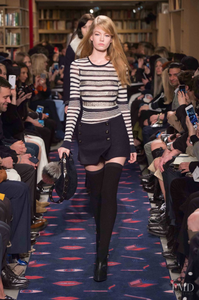 Hollie May Saker featured in  the Sonia Rykiel fashion show for Autumn/Winter 2015
