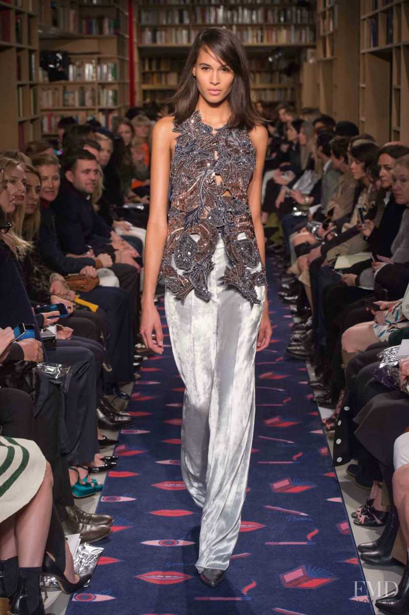 Cindy Bruna featured in  the Sonia Rykiel fashion show for Autumn/Winter 2015