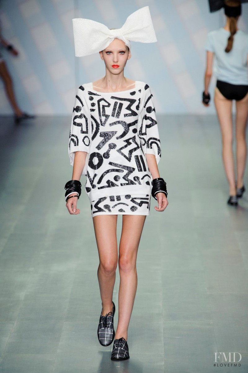 Ella Richards featured in  the Sister by Sibling fashion show for Spring/Summer 2015