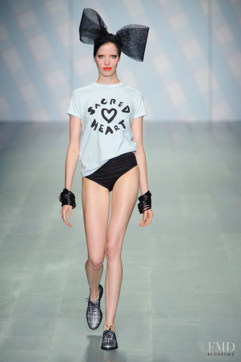 Alisa Ahmann featured in  the Sister by Sibling fashion show for Spring/Summer 2015
