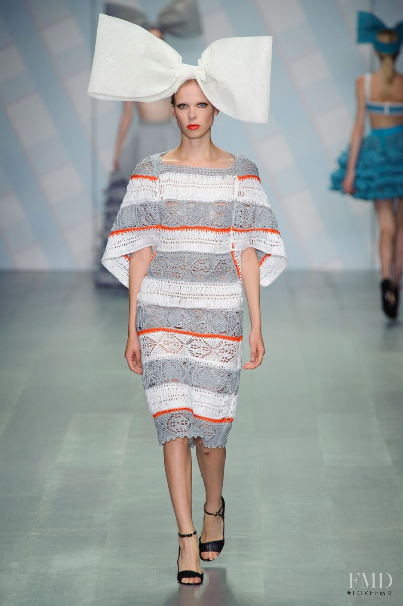 Lina Berg featured in  the Sister by Sibling fashion show for Spring/Summer 2015