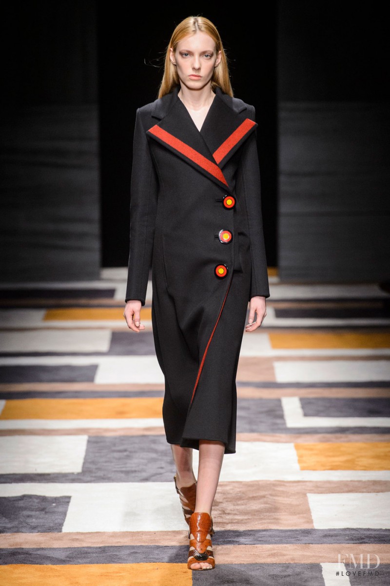 Zlata Semenko featured in  the Salvatore Ferragamo fashion show for Autumn/Winter 2015