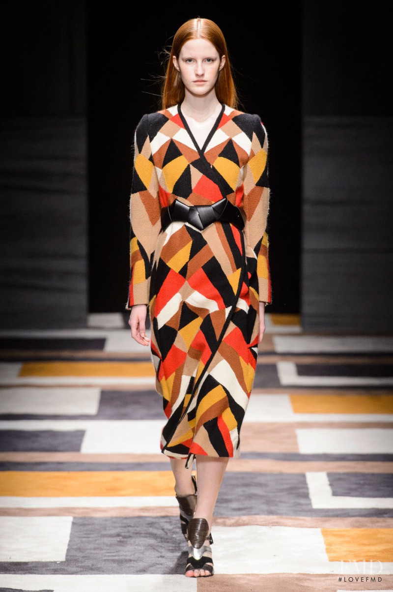 Magdalena Jasek featured in  the Salvatore Ferragamo fashion show for Autumn/Winter 2015