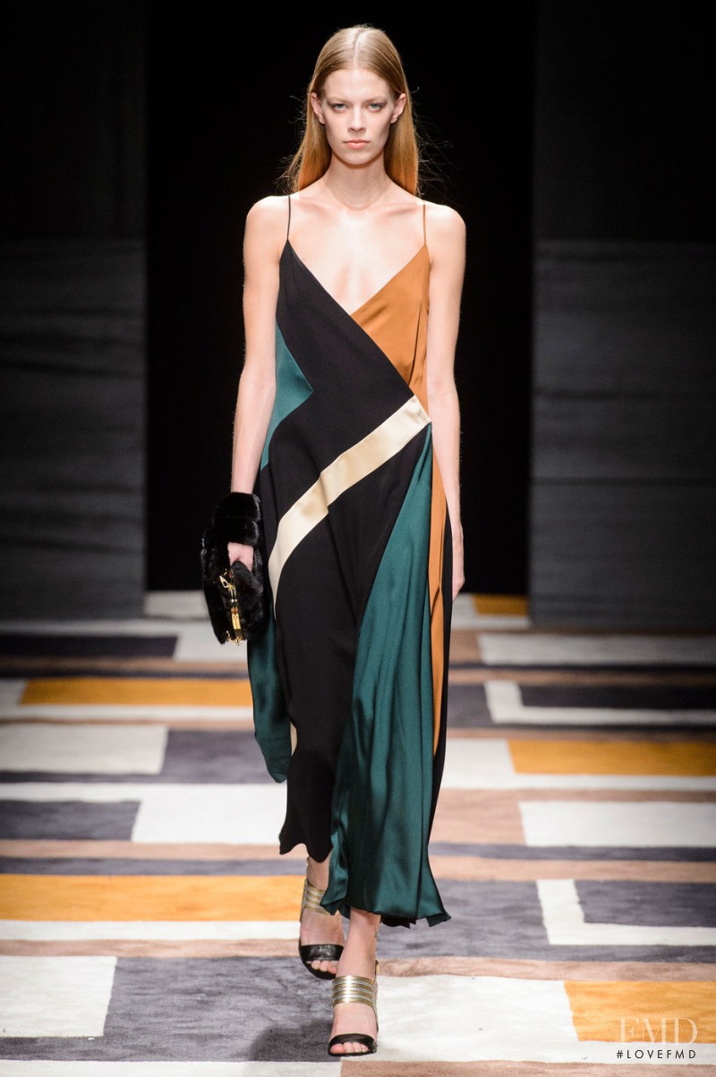 Lexi Boling featured in  the Salvatore Ferragamo fashion show for Autumn/Winter 2015
