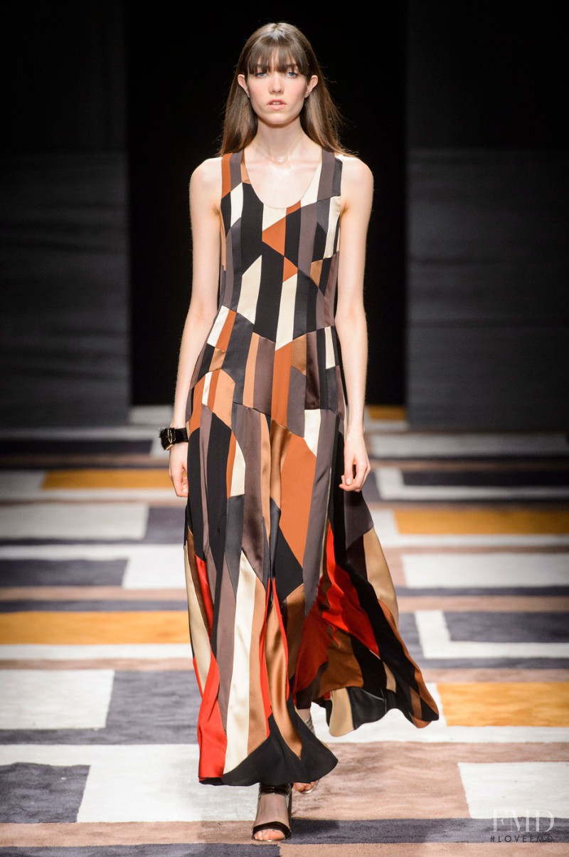 Grace Hartzel featured in  the Salvatore Ferragamo fashion show for Autumn/Winter 2015