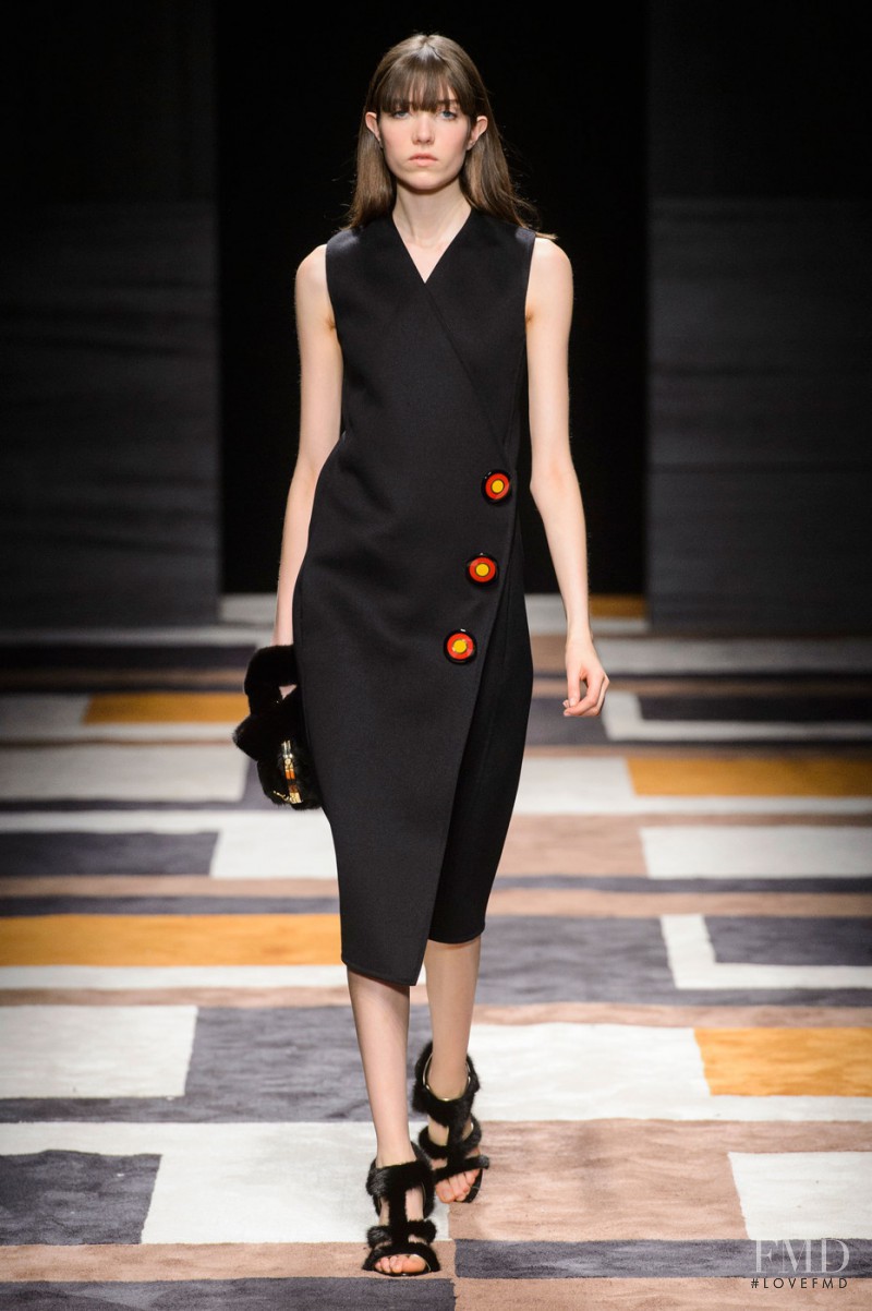Grace Hartzel featured in  the Salvatore Ferragamo fashion show for Autumn/Winter 2015