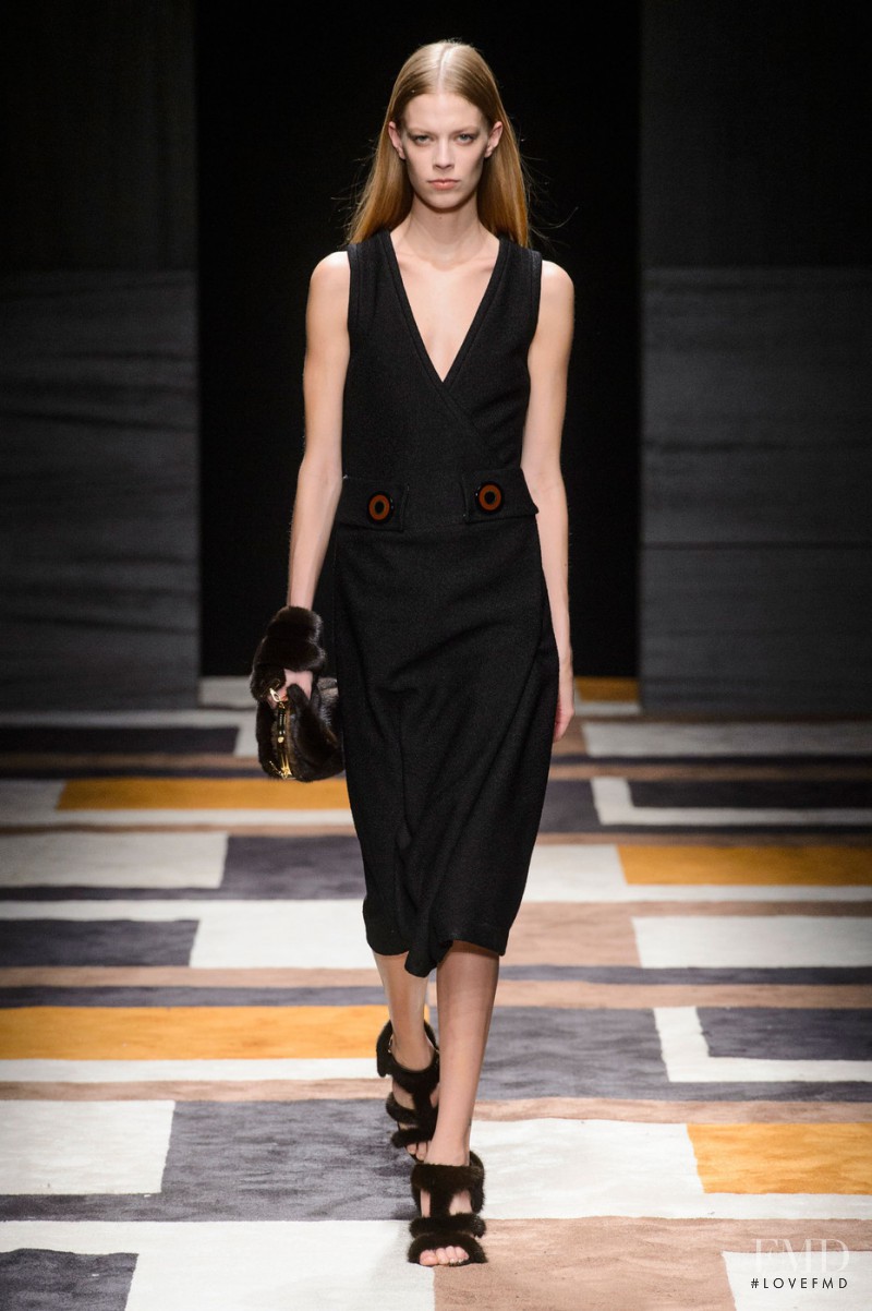 Lexi Boling featured in  the Salvatore Ferragamo fashion show for Autumn/Winter 2015