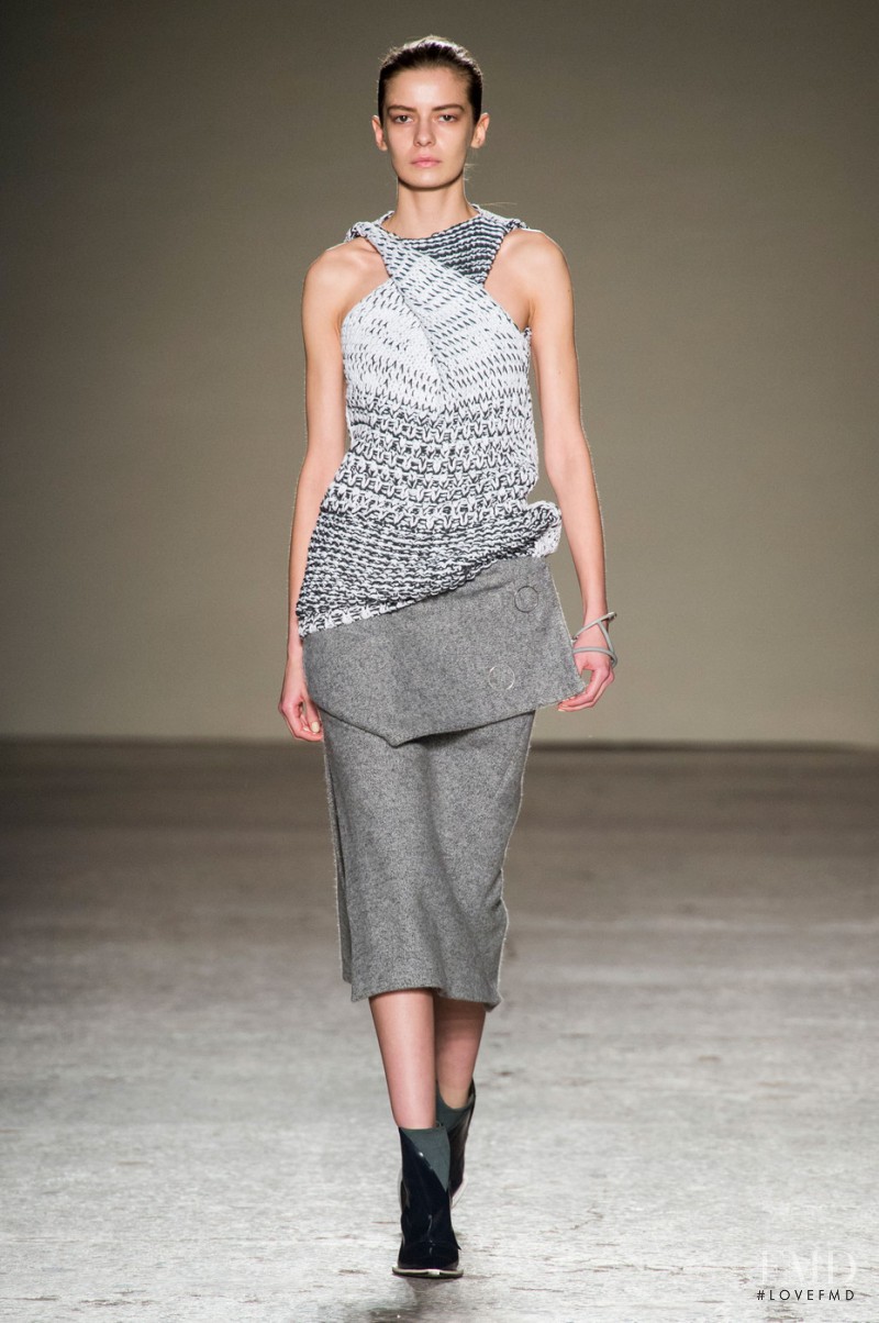 Dasha Denisenko featured in  the Gabriele Colangelo fashion show for Autumn/Winter 2015