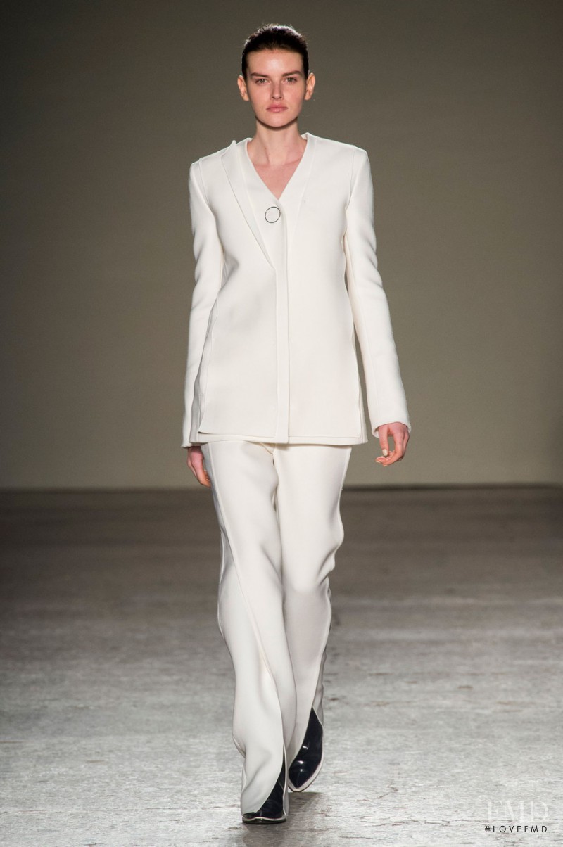 Dorota Kullova featured in  the Gabriele Colangelo fashion show for Autumn/Winter 2015