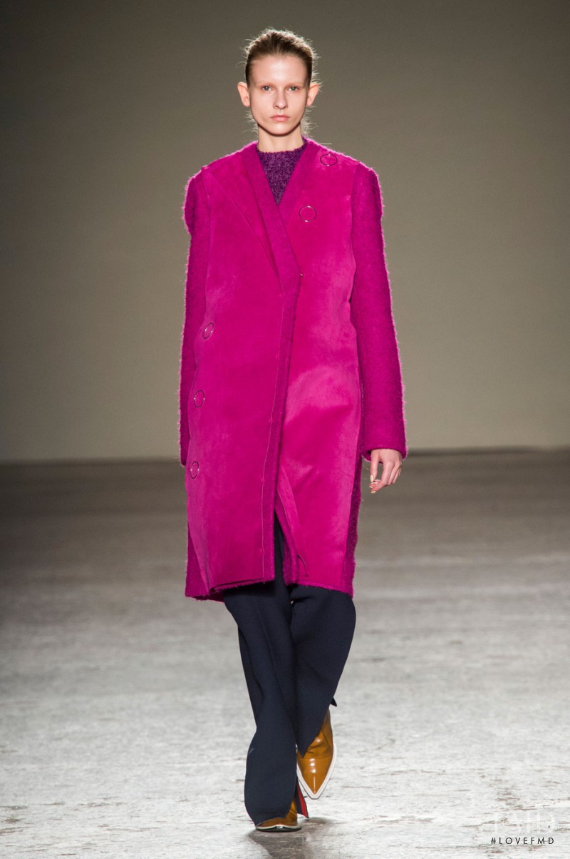 Ola Munik featured in  the Gabriele Colangelo fashion show for Autumn/Winter 2015