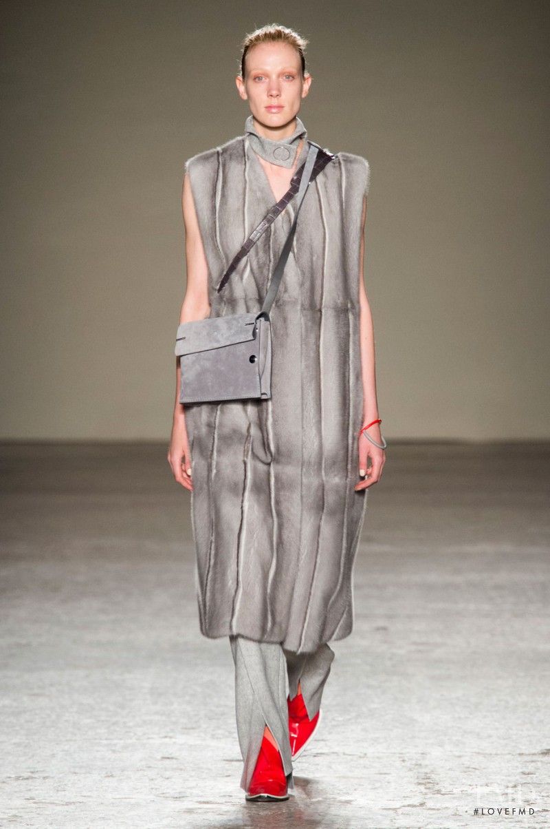 Annely Bouma featured in  the Gabriele Colangelo fashion show for Autumn/Winter 2015