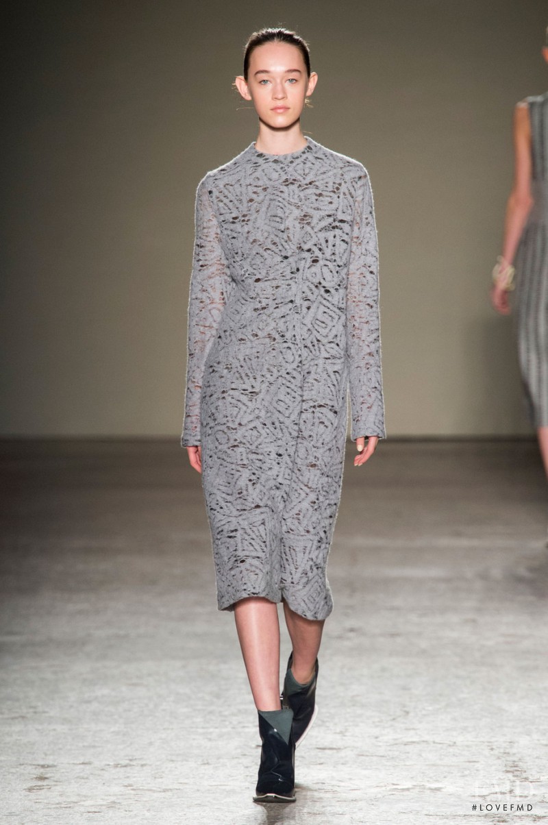 Elizabeth Davison featured in  the Gabriele Colangelo fashion show for Autumn/Winter 2015