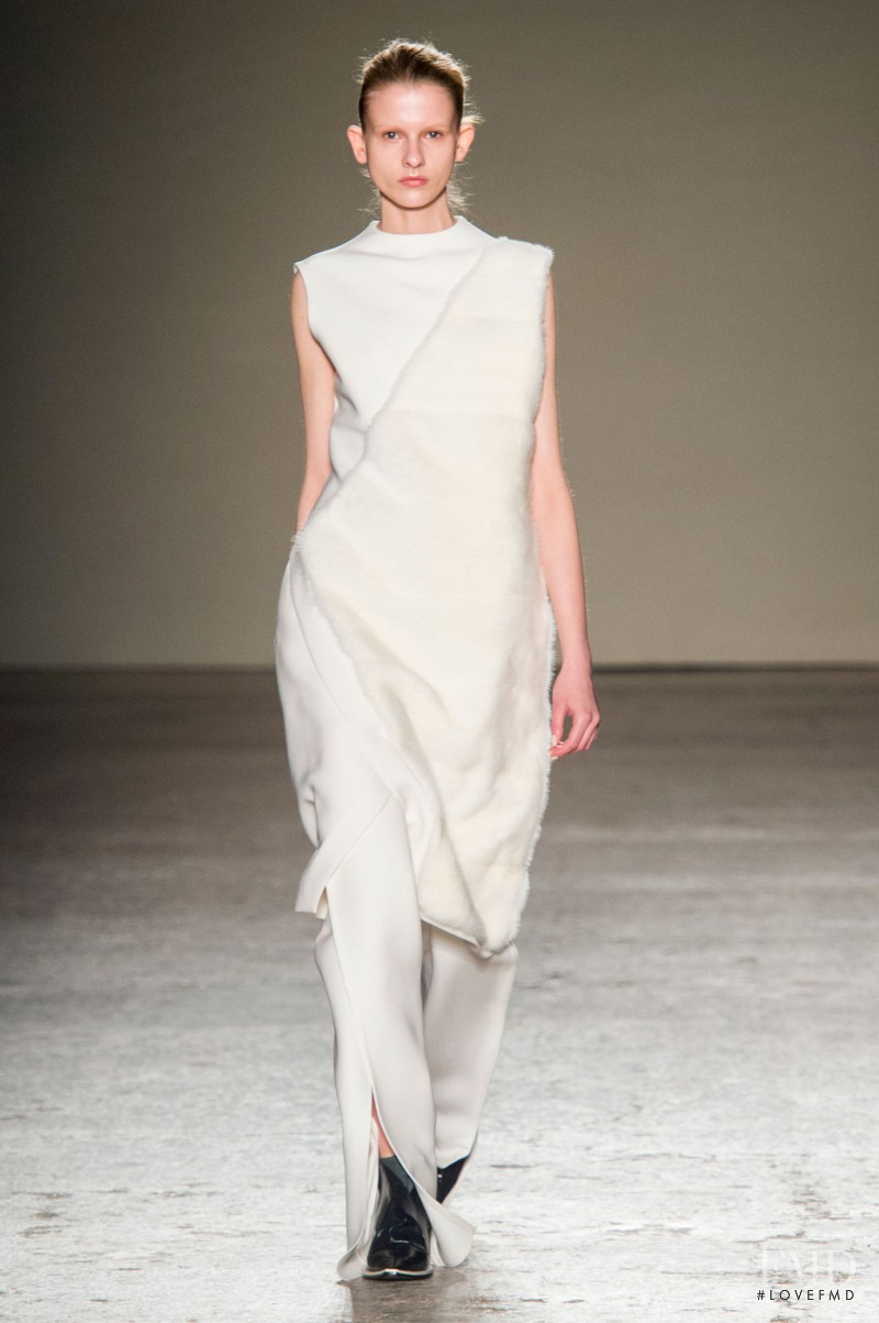 Ola Munik featured in  the Gabriele Colangelo fashion show for Autumn/Winter 2015