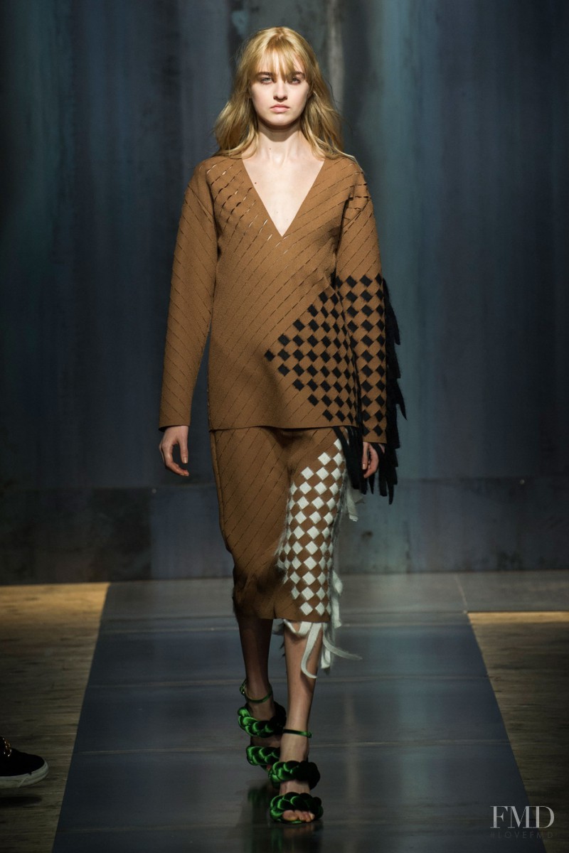 Kelsey Soles featured in  the Marco de Vincenzo fashion show for Autumn/Winter 2015