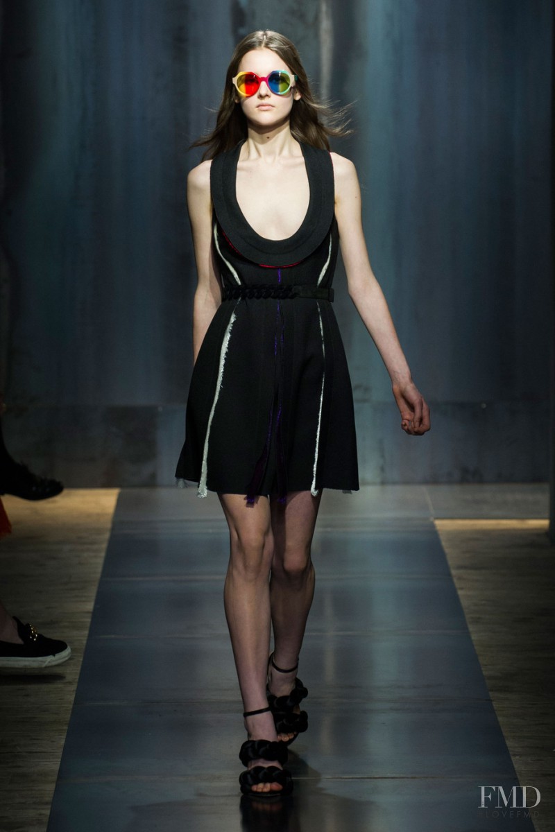 Luba Hryniv featured in  the Marco de Vincenzo fashion show for Autumn/Winter 2015